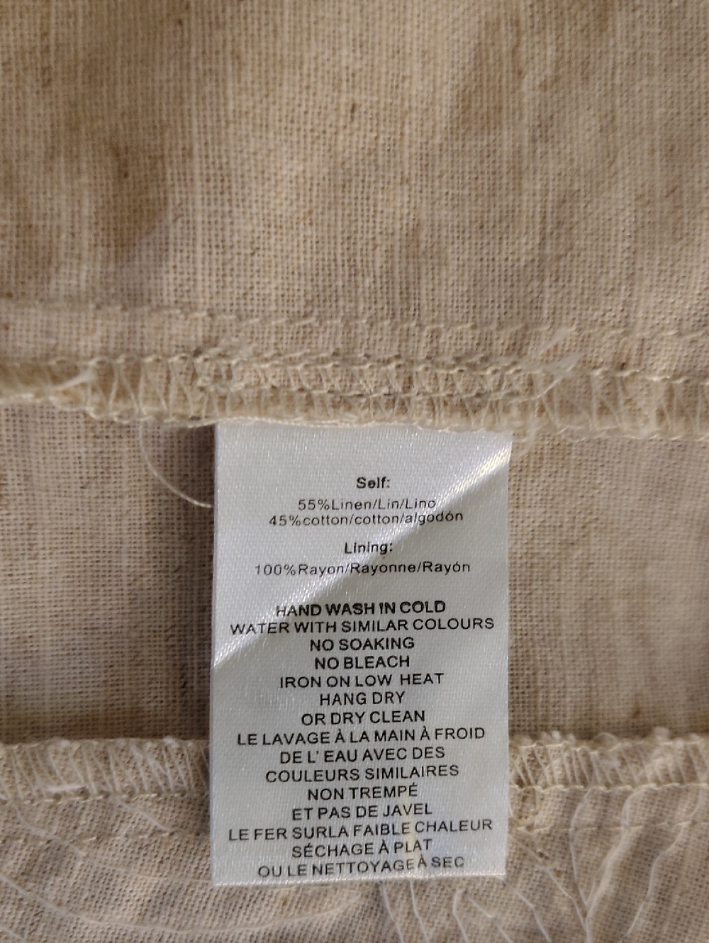 Ciebon Elmira Sequin Linen & Cotton Miniskirt. Size L - Picture 9 of 11